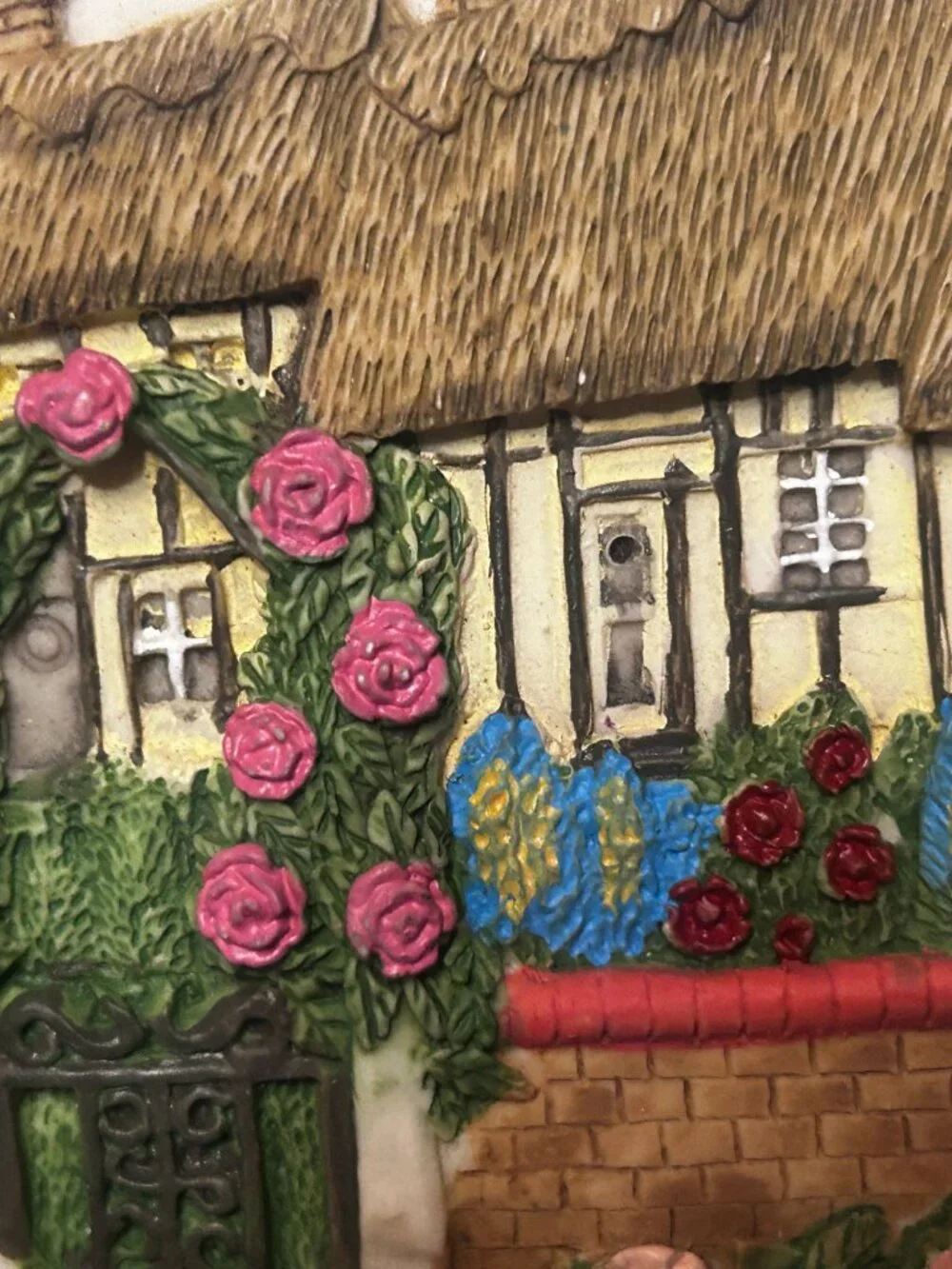 Vintage Handcrafted 3D cottage plaque wall art